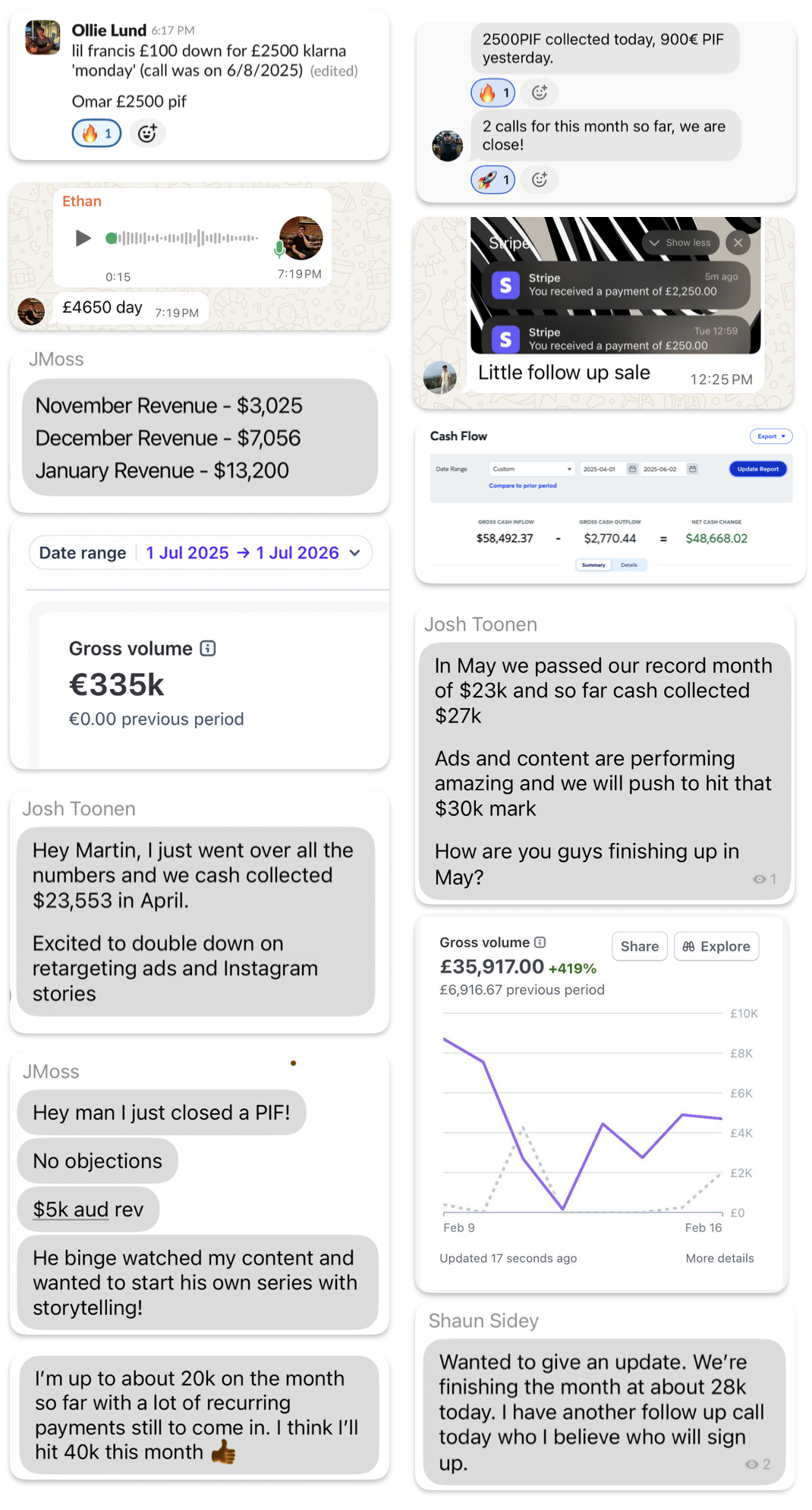 Client results, screenshot three